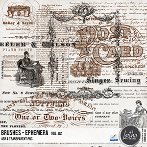 Ephemera Brushes & Stamps Vol. 02