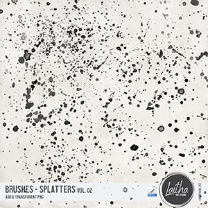 Splatters Brushes & Stamps Vol. 02