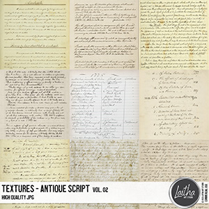 Antique Script Textures Vol. 02