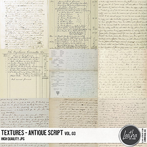 Antique Script Textures Vol. 03