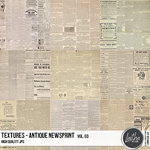 Antique Newsprint Textures Vol. 03