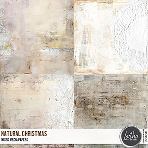 Natural Christmas - Mixed Media Papers