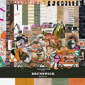 Brunswick Digital Scrapbooking Kit by Lynn Grieveson