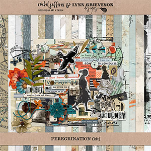 Peregrination Digital Scrapbooking Kit by Rachel Jefferies and Lynn Grieveson