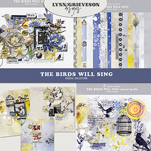 The Birds Will Sing Digital Scrapbooking Collection by Lynn Grieveson