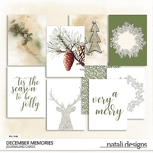 December Memories Journal Cards