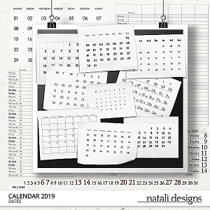 2019 Calendar Dates