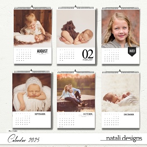 2025 Calendar White 