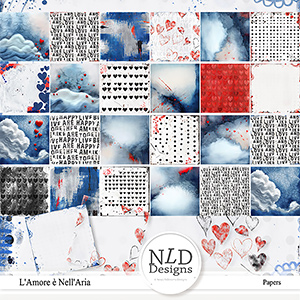 L'Amore e Nell'Aria/Love Is In The Air Papers By NLD Designs