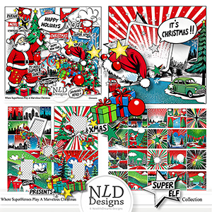 Where Superheroes Play A Marvelous Christmas Collection By NLD Designs