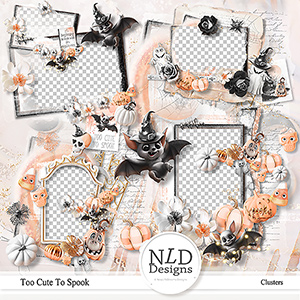 Too Cute To Spook Clusters By NLD Designs