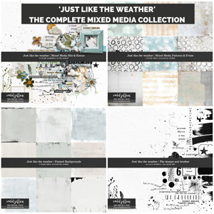 Just like the Weather | The Complete Digital Scrapbooking Collection by Rachel Jefferies