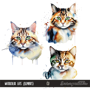 CU Watercolor Cats