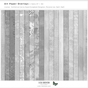 Art Paper Overlays Sets 01 and 02