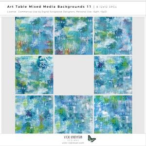 Art Table Mixed Media Backgrounds 11