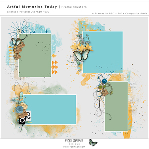 Artful Memories Today Cluster Frames