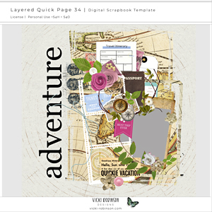 Layered Quick Page 34 Artful Memories Travel