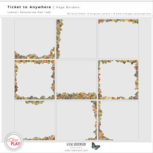 Ticket To Anywhere Page Borders