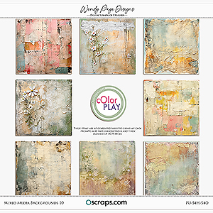 Mixed Media Backgrounds 10 by Wendy Page Designs   