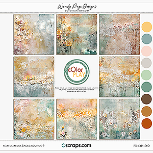 Mixed Media Backgrounds 9 by Wendy Page Designs  