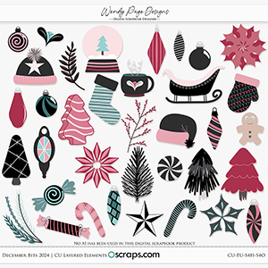 December Bits 2024 (CU) by Wendy Page Designs  