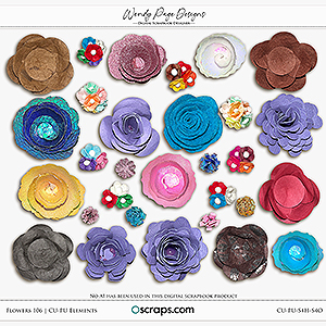 Flowers 106 (CU) by Wendy Page Designs   