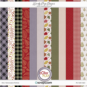 Hey November Papers by Wendy Page Designs    