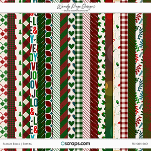 Sleigh Bells Papers by Wendy Page Designs   