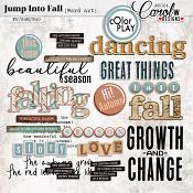 Jump Into Fall-Word art