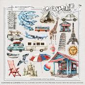 July Getaway - Clipart by Joyce Paul