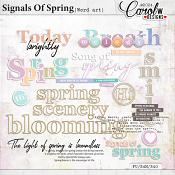 Signals Of Spring-Word art