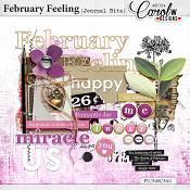 February Feeling-Journal Bits and word art