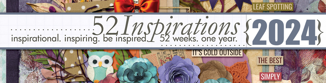 Digital Scrapbooking subscription 52 Inspirations 2024 no 51 by Vicki Stegall