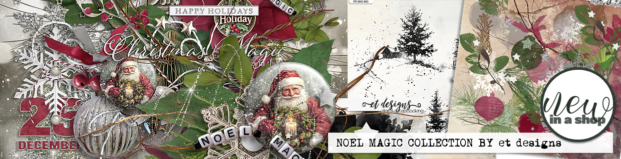 Digital Scrapbooking Christmas collection by et designs