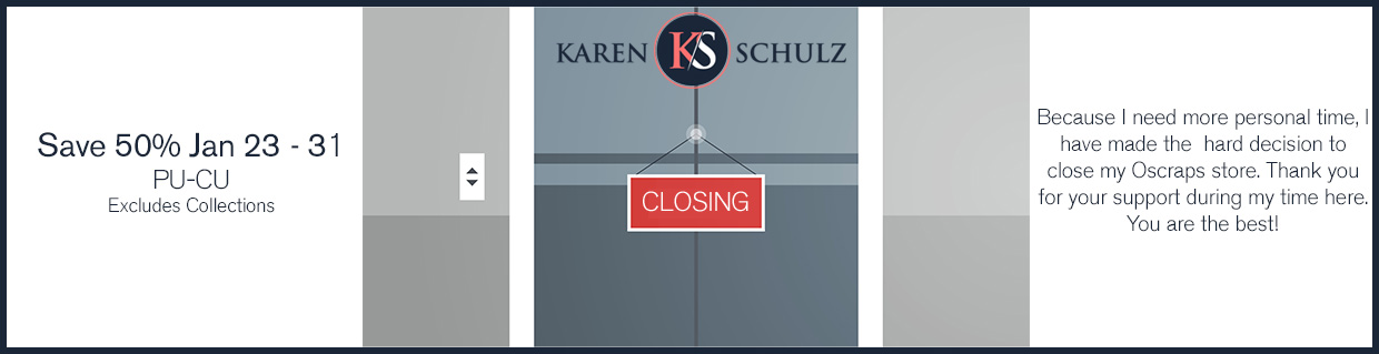 Digital Scrapbooking Closing Sale by Karen Schulz