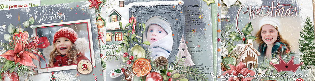 Digital Scrapbooking Christmas collection by reginafalango